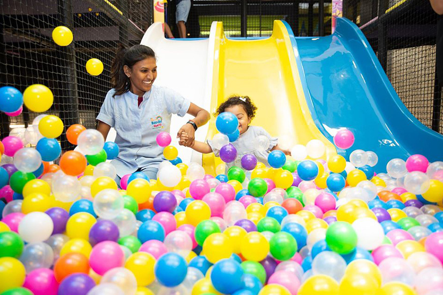 El parque infantil cubierto de la India