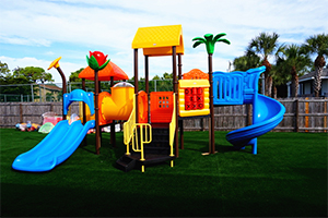 Parque infantil al aire libre en EE. UU.