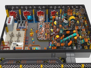 Un moderno parque infantil interior instalado en Lanzhou