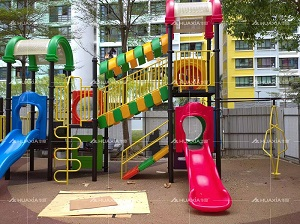 Parque infantil al aire libre en Singapur