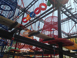 Equipo para recorrido de cuerdas para niños