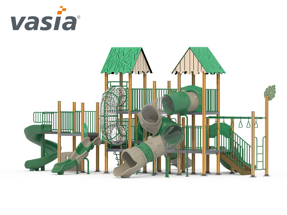 parque infantil al aire libre de pl&aacute;stico W0007