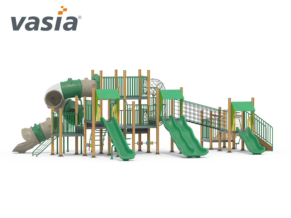 parque infantil exterior de pl&aacute;stico W0003