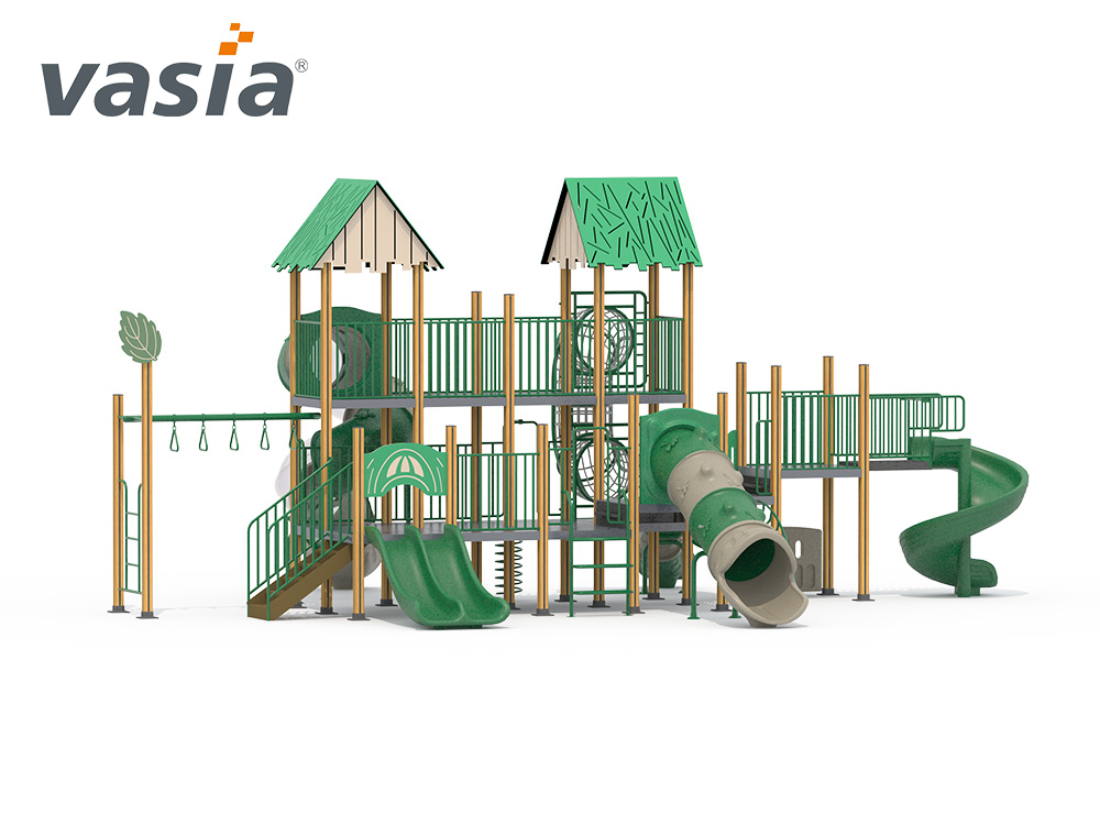 parque infantil de pl&aacute;stico al aire libre W0006