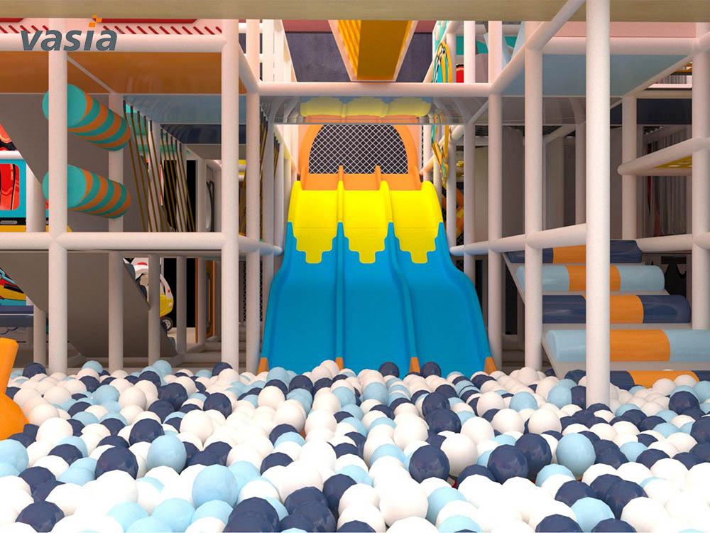 &Aacute;rea de juegos interior con tema de dulces a0001