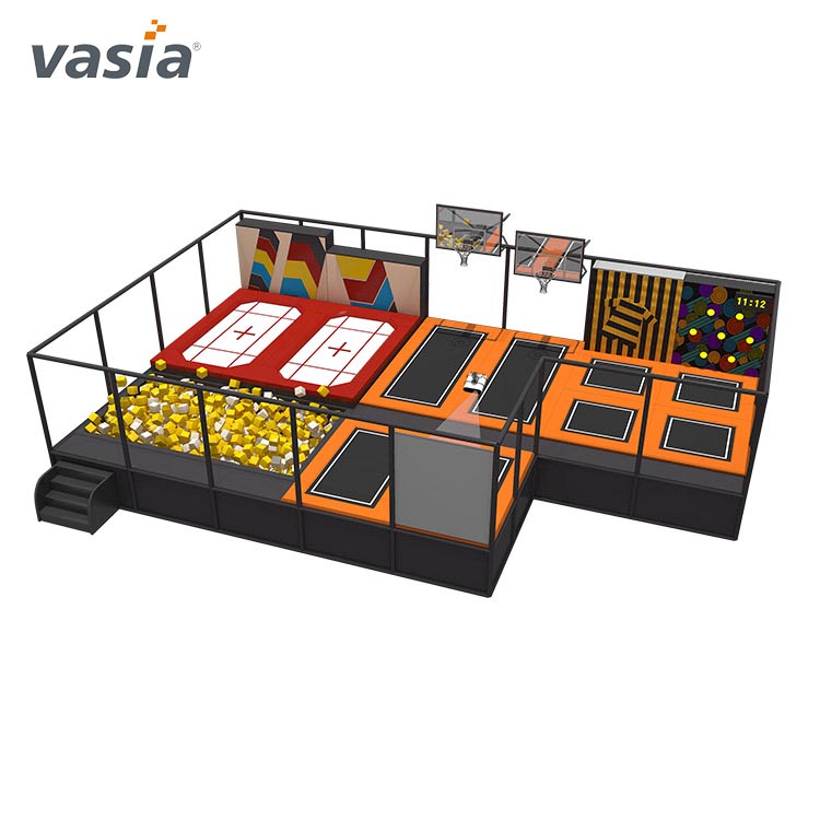 Parque de trampolines de salto fitness en venta-Vasia