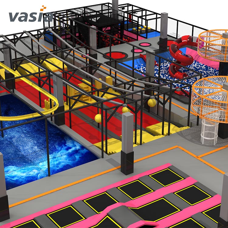 Equipo de interior para parque de trampolines comerciales-Vasia