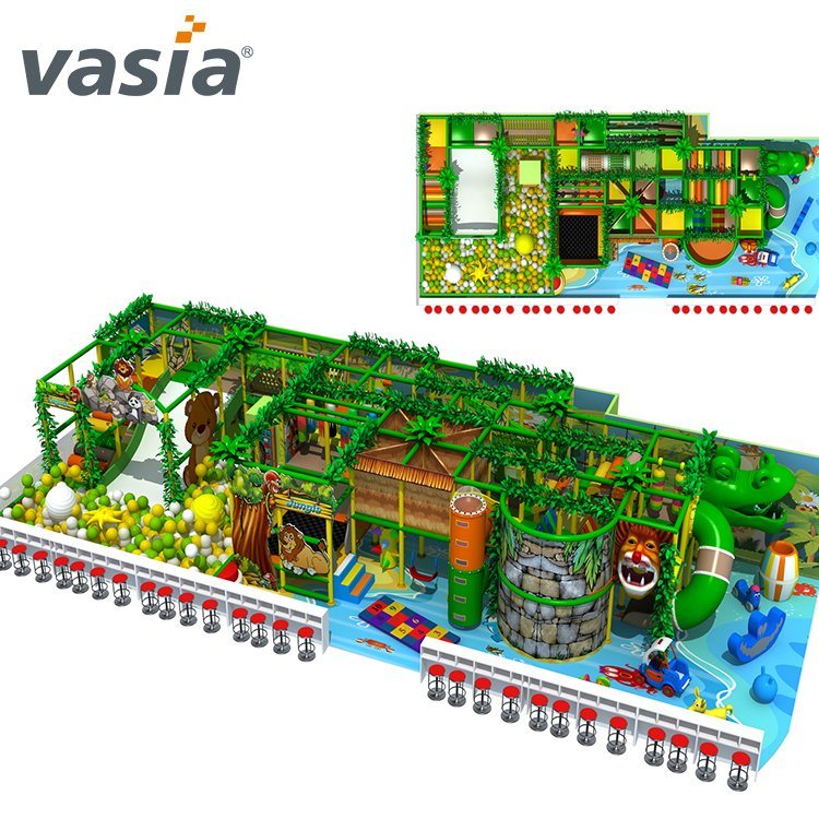 Parque infantil comercial en la jungla para interiores -vasia