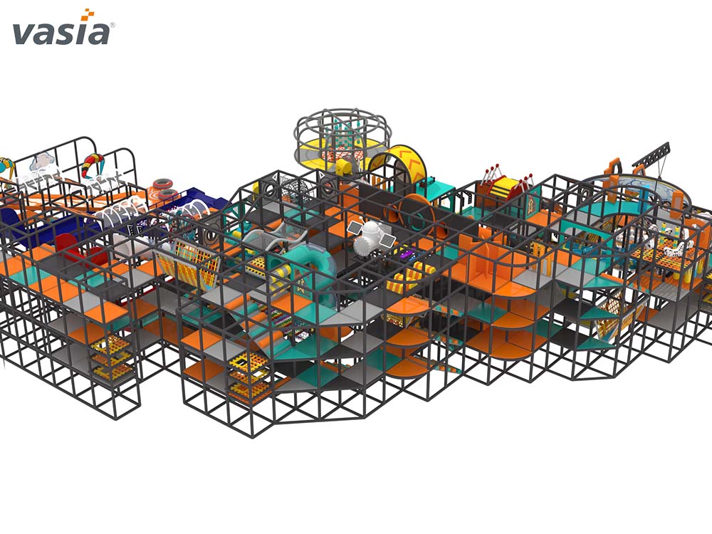 Parque de trampolines de atracciones interior S040