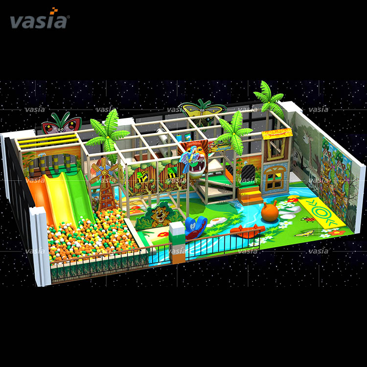 Centro de juegos temático forestal Equipo de área de juegos interior para niños pequeños - Vasia