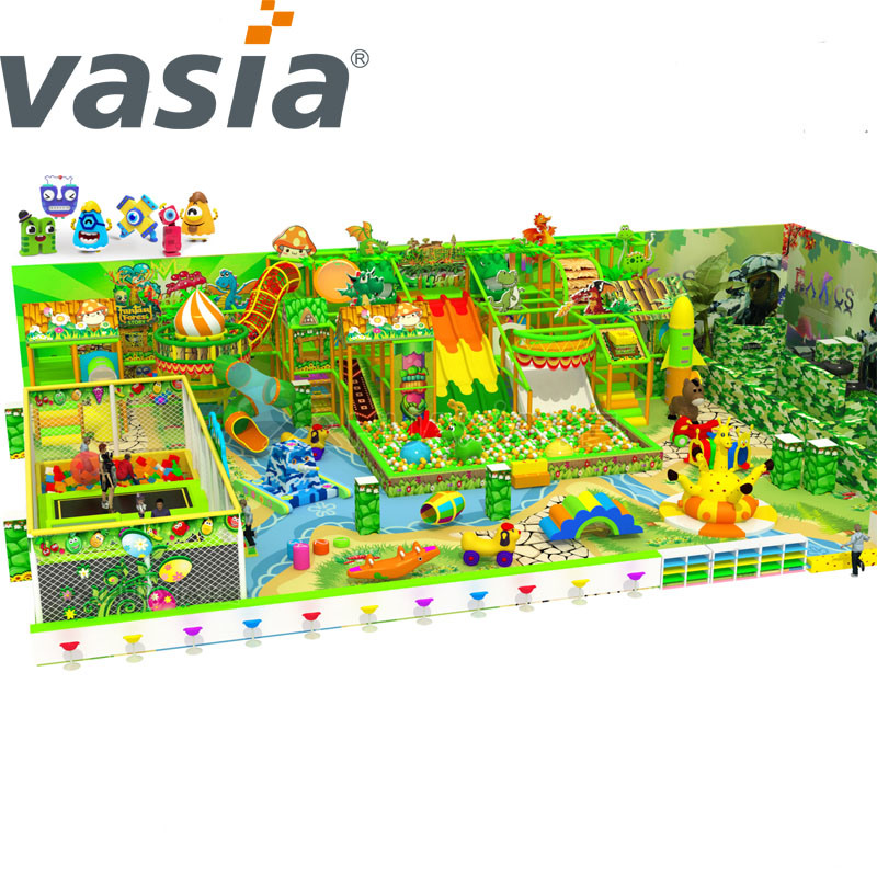 2024 Área de juegos interior con tema de jungla para niños-Vasia