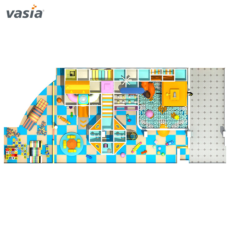 Equipo de juegos infantiles para interiores Sweet Home con temática de dulces - Vasia