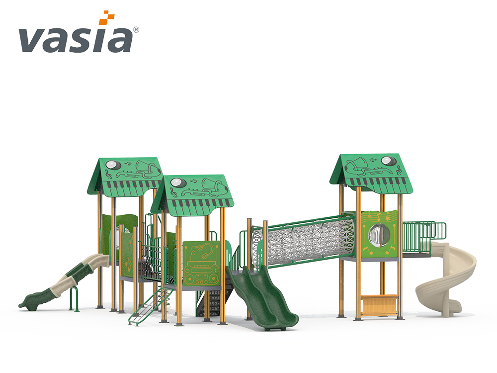 parque infantil de pl&aacute;stico al aire libre W0012