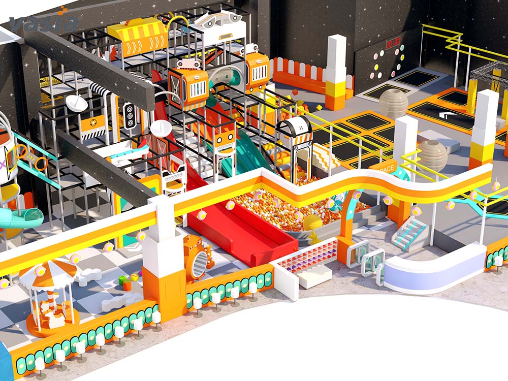 Parque de trampolines cubierto S007