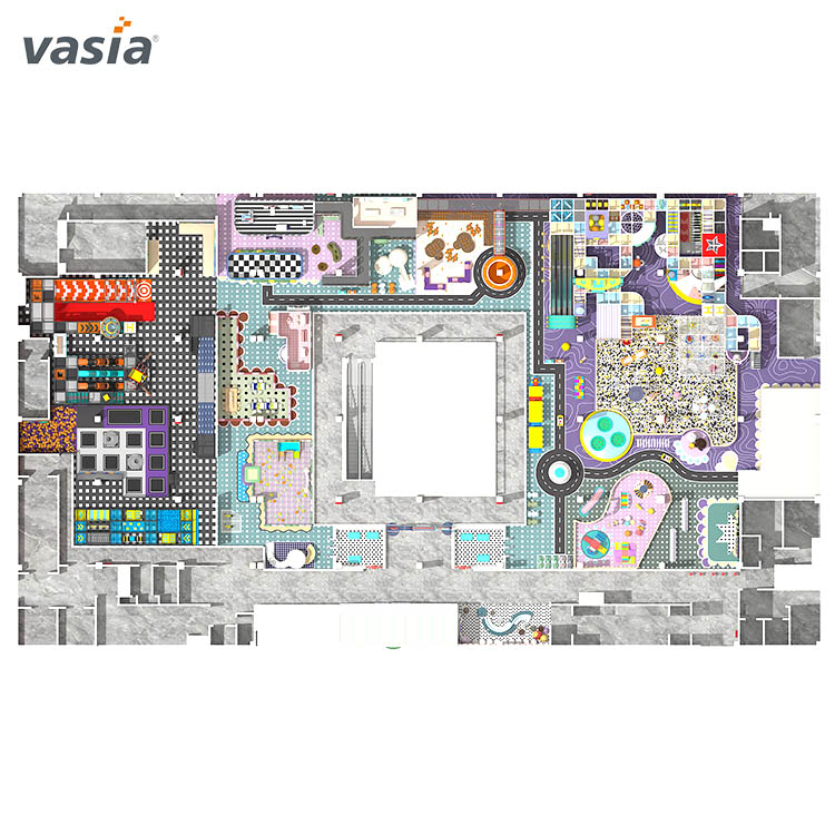 Parque temático comercial moderno Área de juegos interior para niños - Vasia