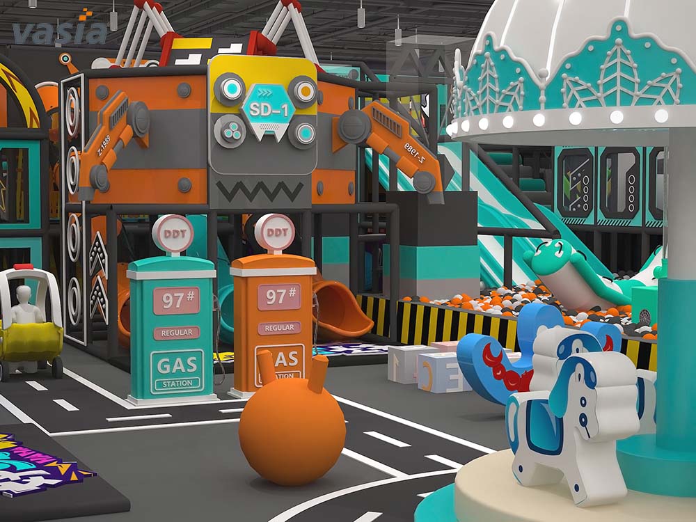 Parque de atracciones cubierto S034