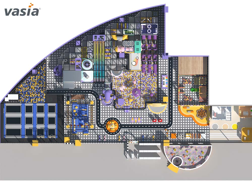 Parque de atracciones cubierto S044