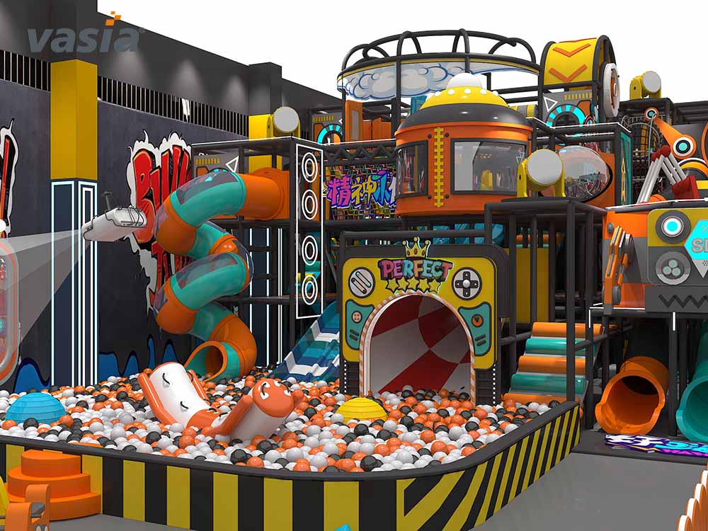 Zona de juegos con trampol&iacute;n S0384