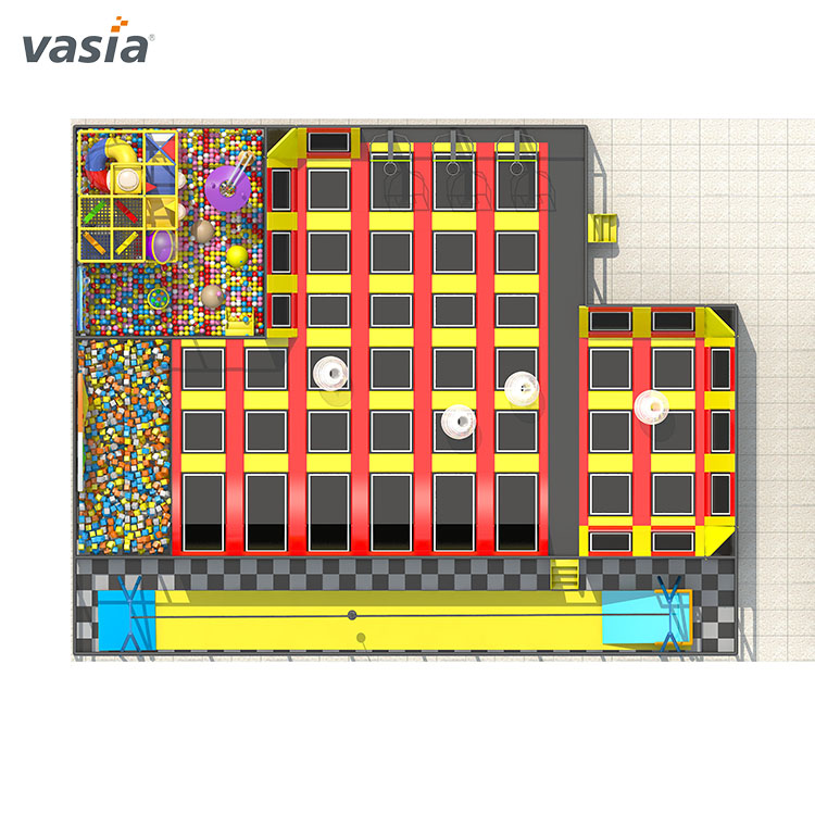 Último parque de trampolines comerciales de jardín de infantes-Vasia