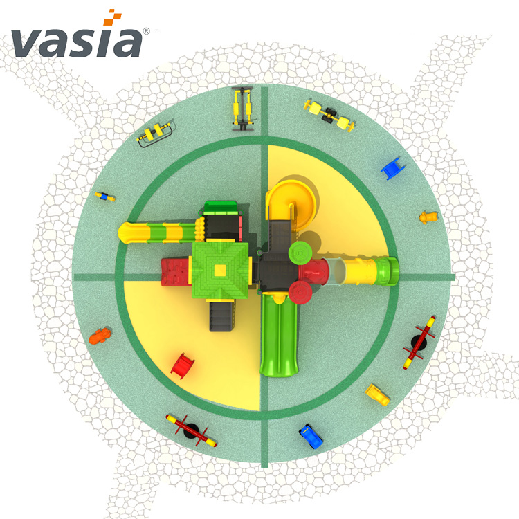 Toboganes comerciales para parques infantiles-Vasia